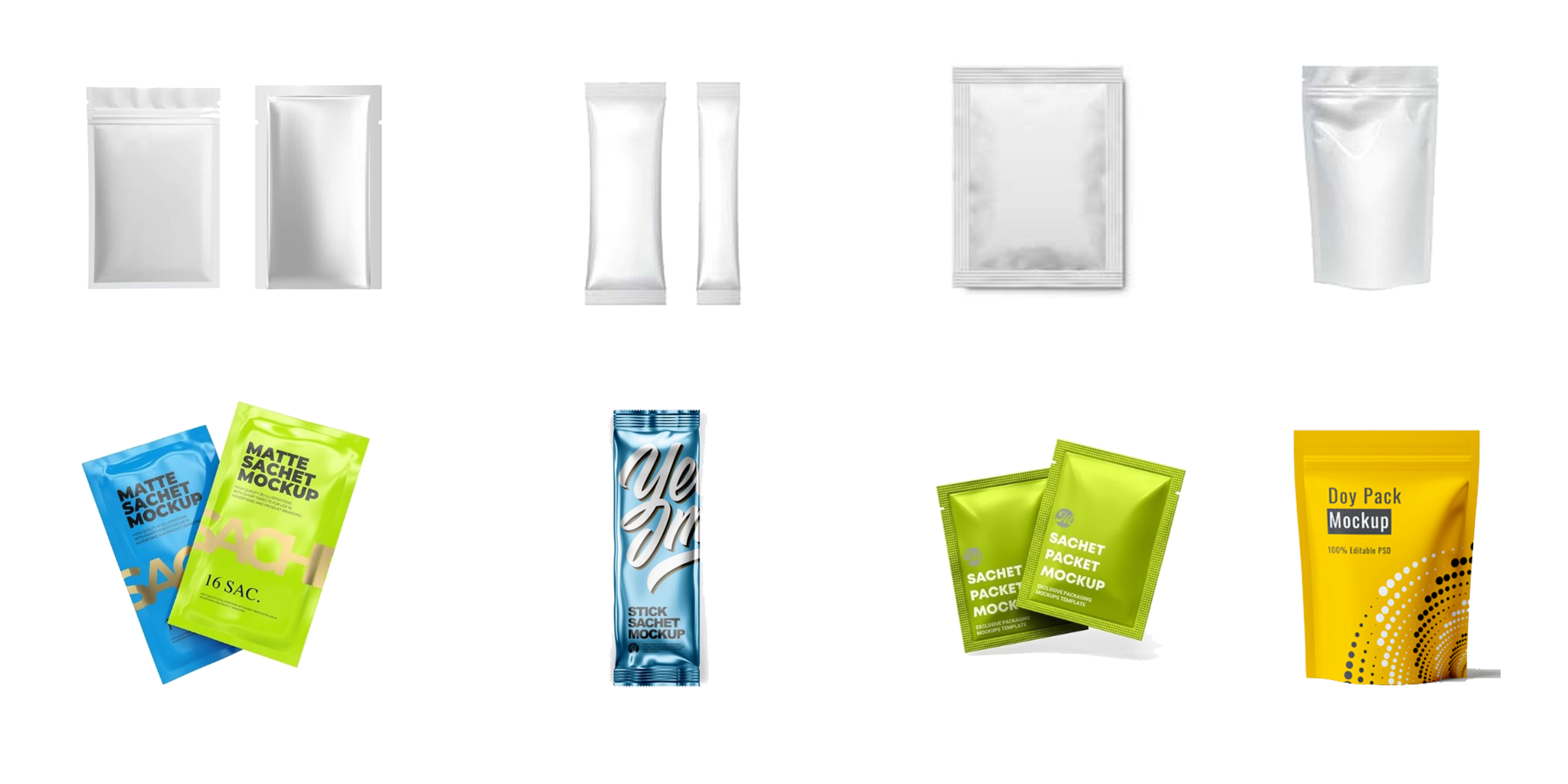 Sachet, Stick, 4-Side Seal, and Doypack Packaging Line Products